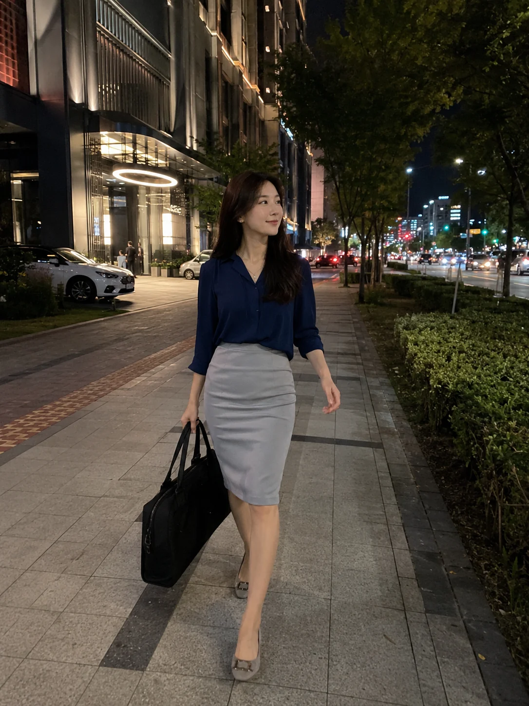 대전 유성구 상대동의 생활권 분위기와 출장 숙소 이용 상황을 함께 보여 주는 가상 출장마사지 이용후기 장면