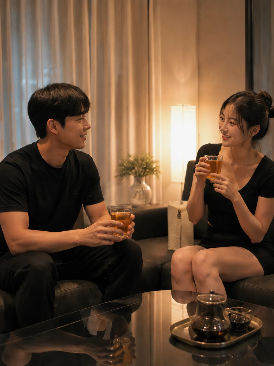 남구출장마사지 | K초이스24 - 일정을 마치고 객실에서 조용히 쉬는 마무리 장면