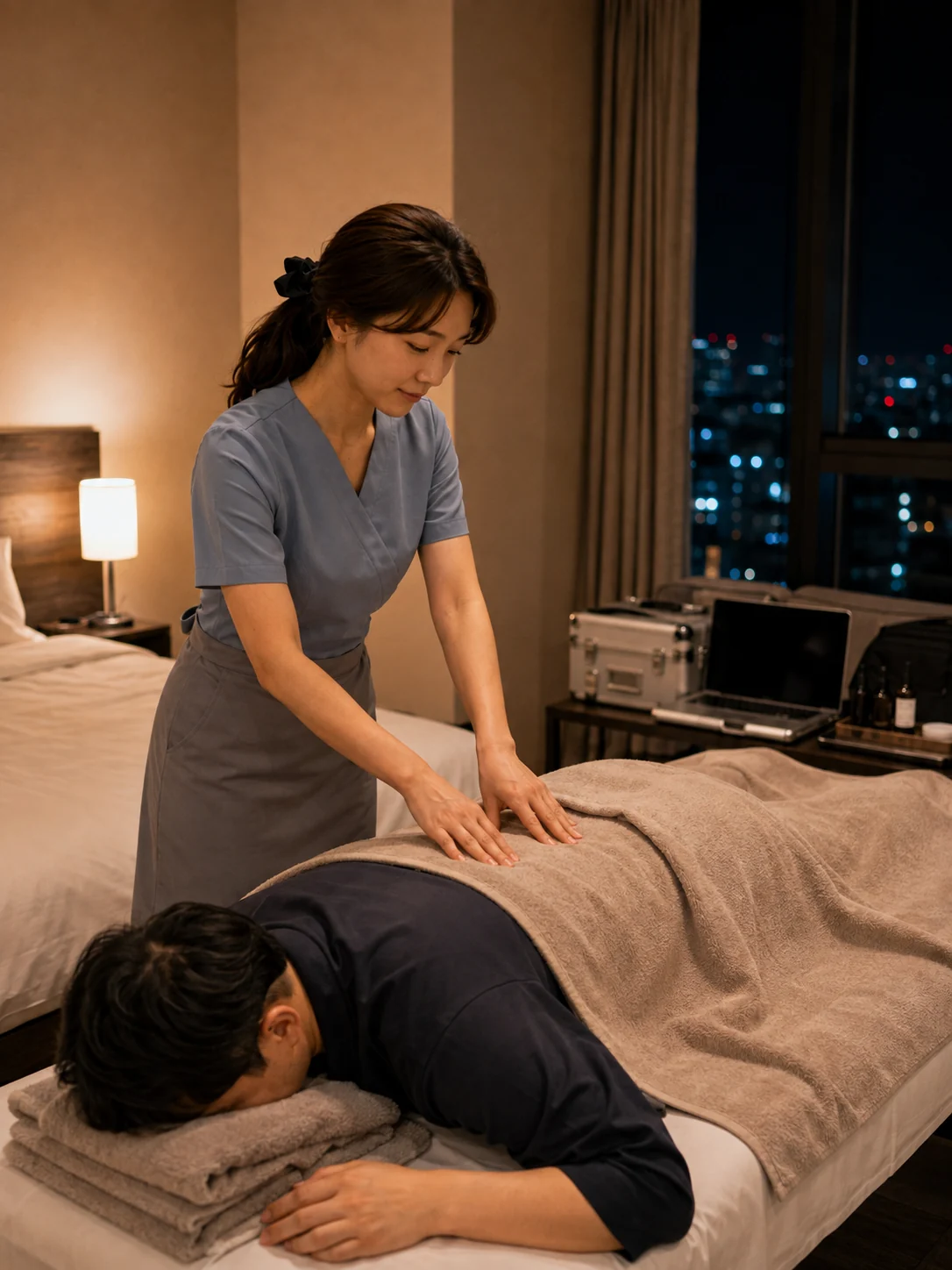 이천출장마사지 | K초이스24 - 리커버리 프로그램이 차분하게 진행되는 에디터 사례 장면