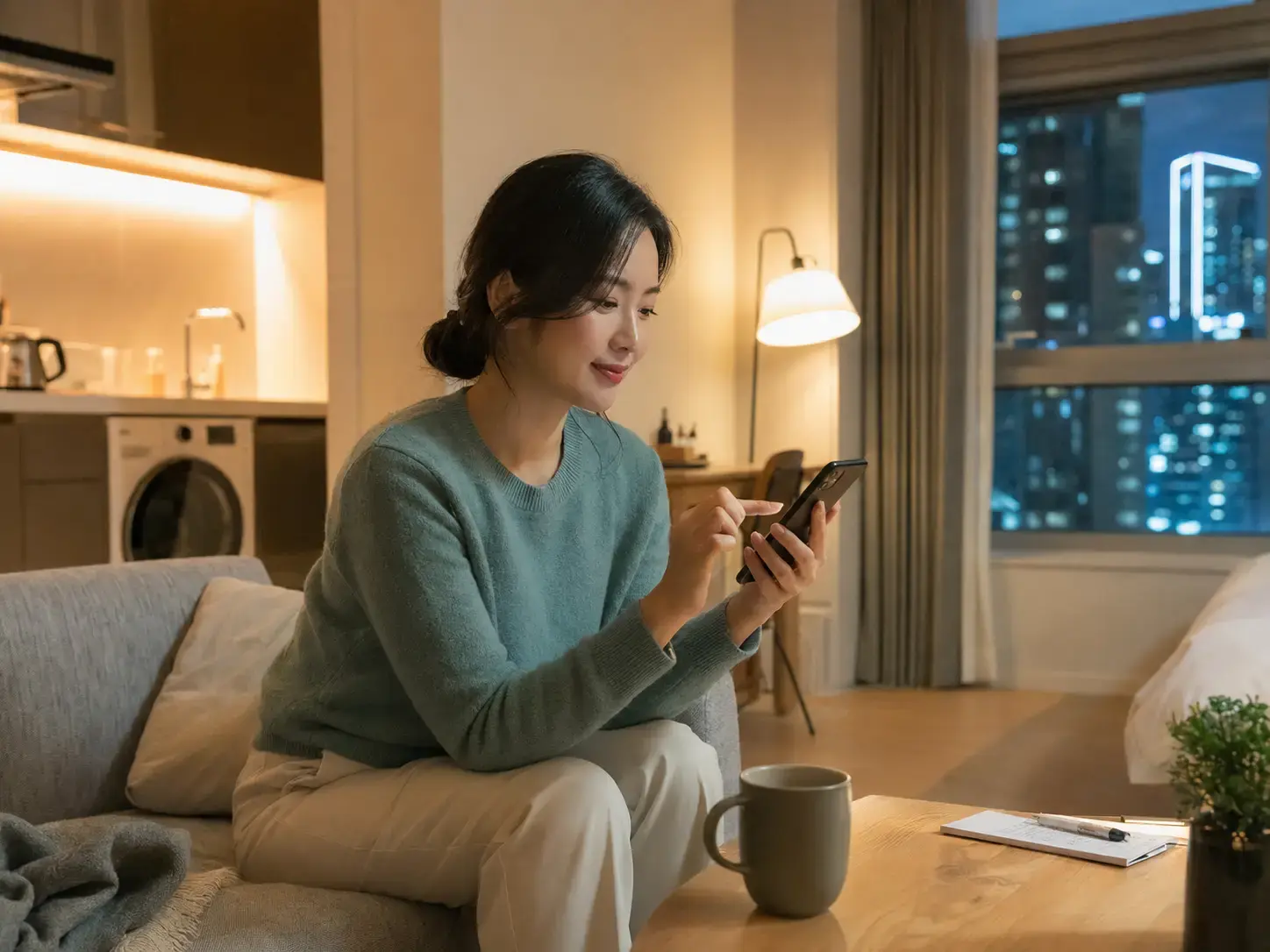 인천 주안 주안1동에서 현재 위치와 가능한 시간을 상담하는 로컬 에디터 하람