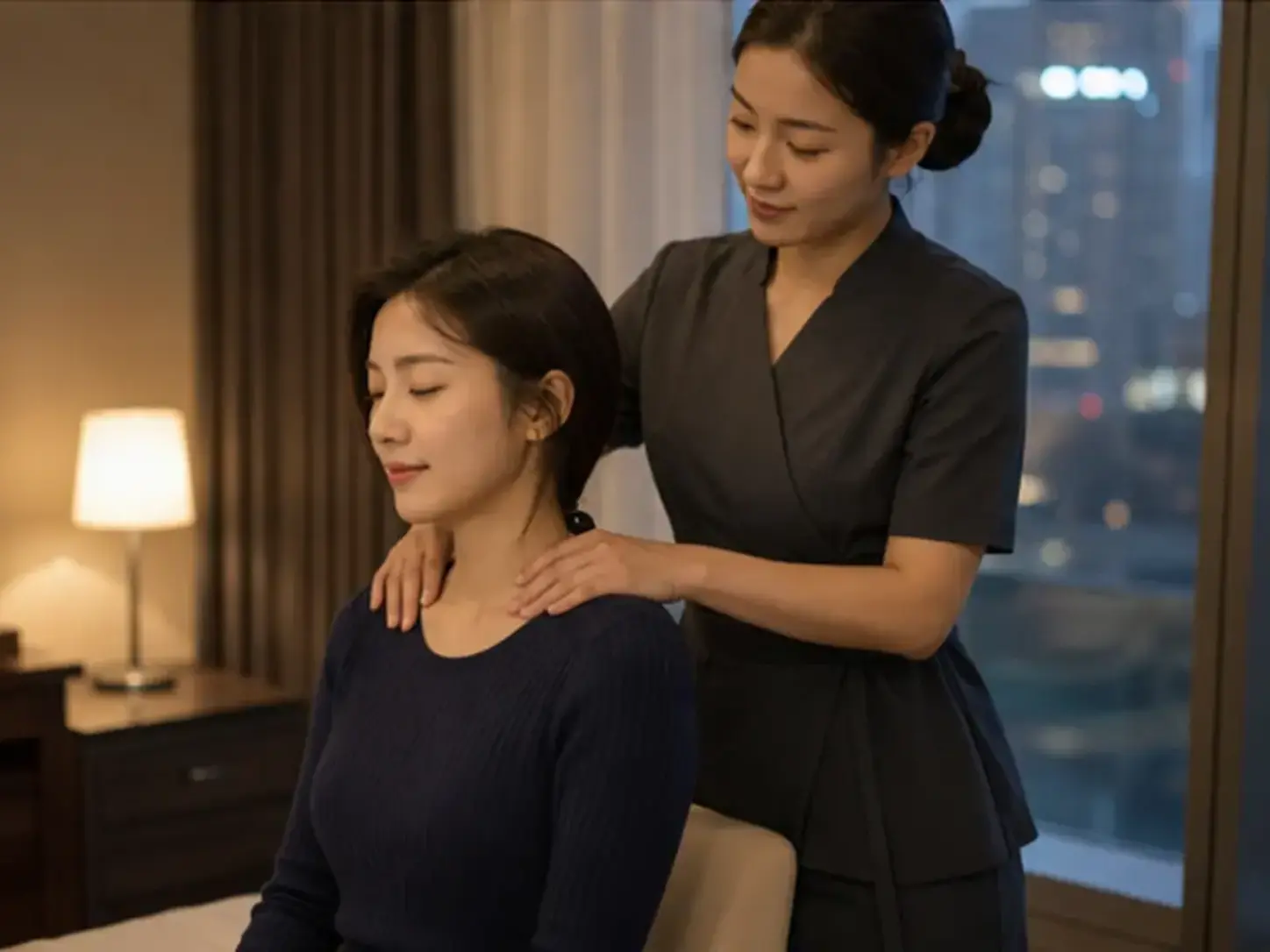 인천 송도 센트럴파크에서 현재 위치와 가능한 시간을 상담하는 로컬 에디터 민서