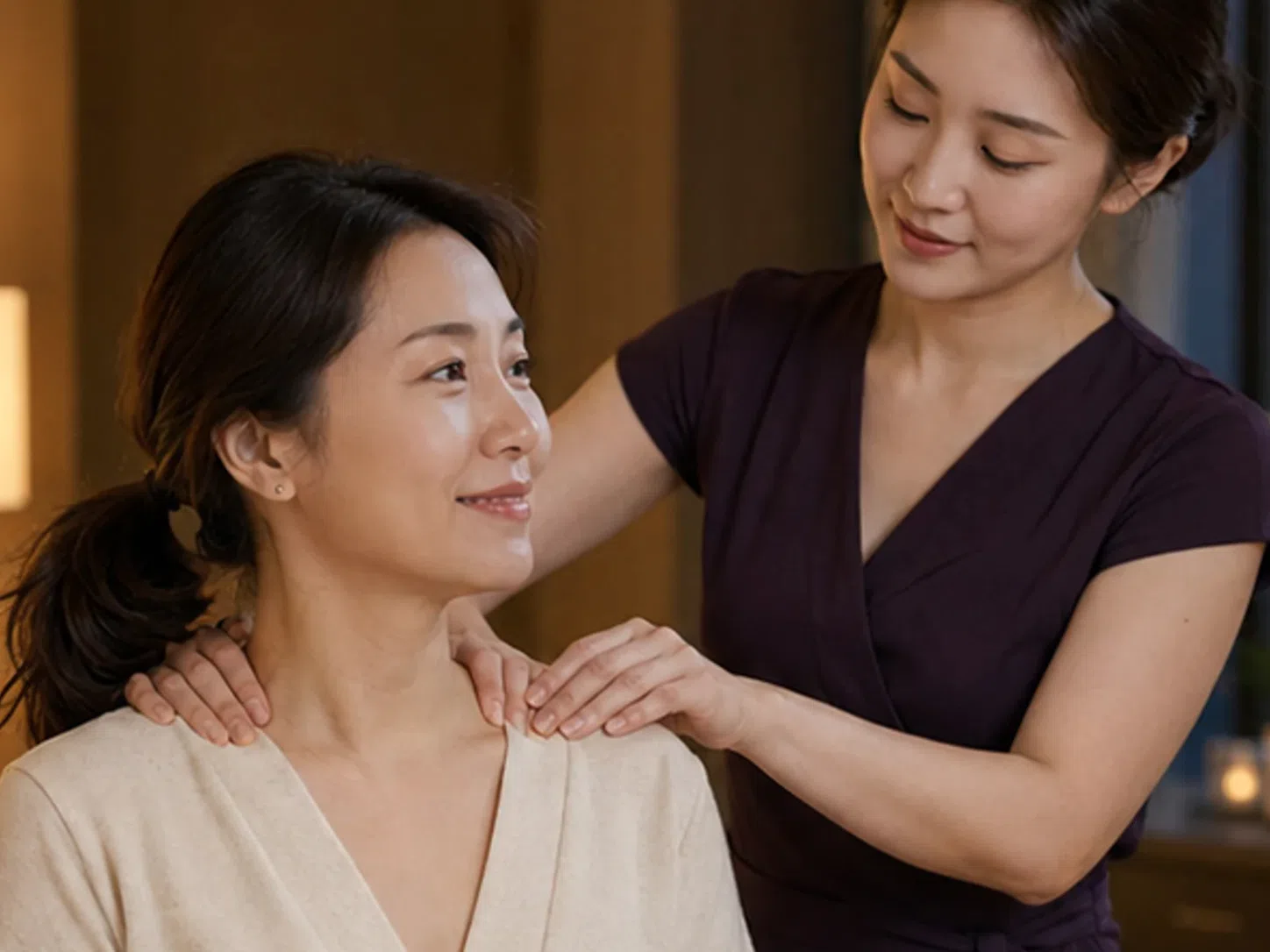 전남 해남의 생활권 분위기와 대형 숙소 이용 상황을 함께 보여 주는 가상 출장마사지 이용후기 장면