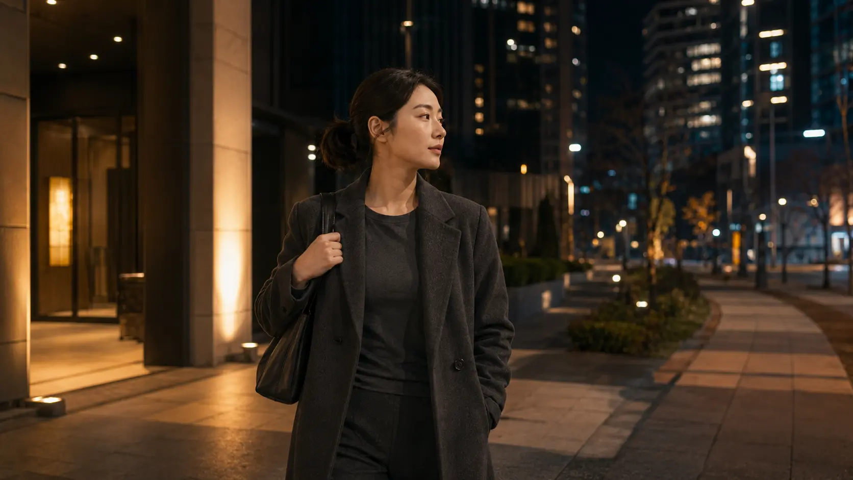 안양 평촌과 범계 생활권의 야경 속에서 숙소로 돌아가는 로컬 에디터 서아