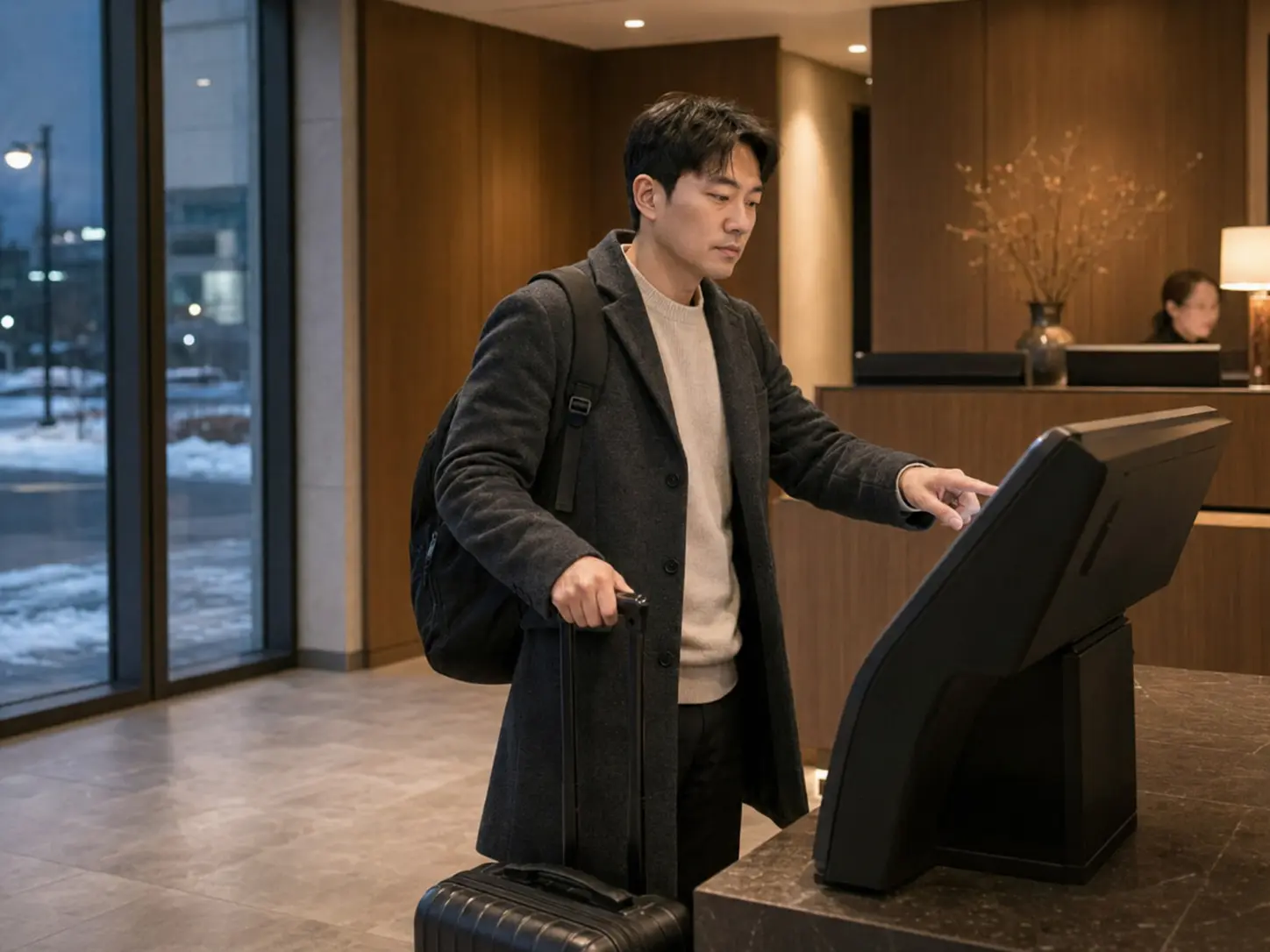 대전 · 대덕 숙소에 여행가방을 들고 도착해 체크인하는 로컬 에디터 민재
