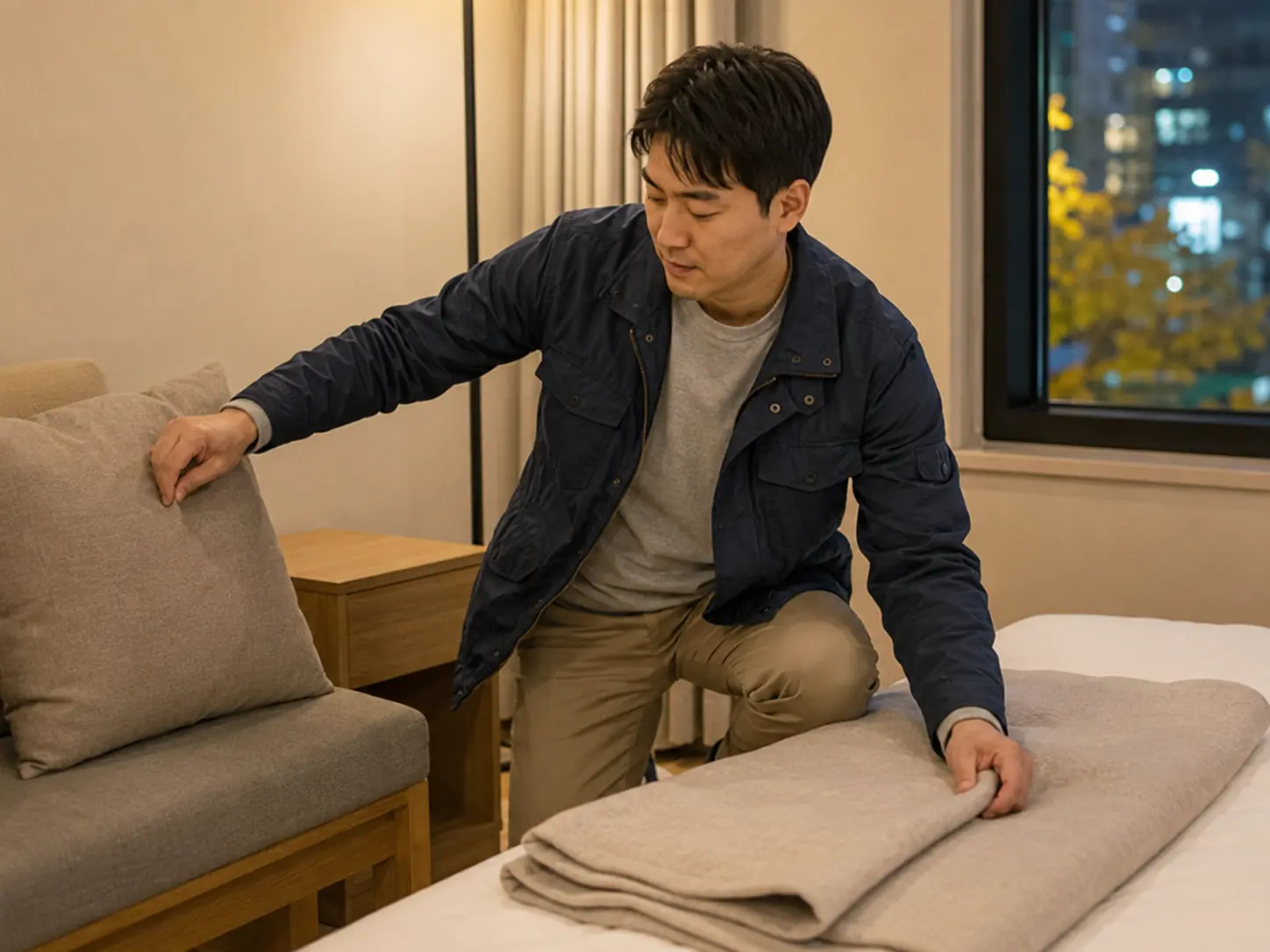대전 · 은행동 강한 관리 전 침구와 쿠션을 직접 정돈하는 로컬 에디터 재민