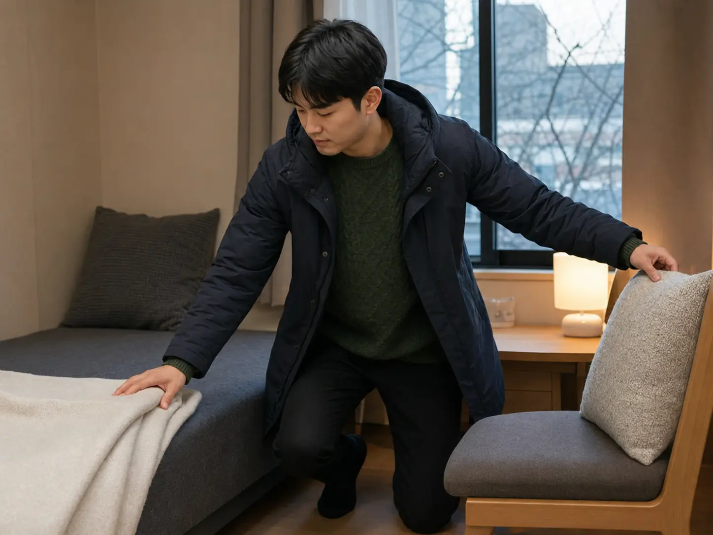 대전 · 용문동 강한 관리 전 침구와 쿠션을 직접 정돈하는 로컬 에디터 준서