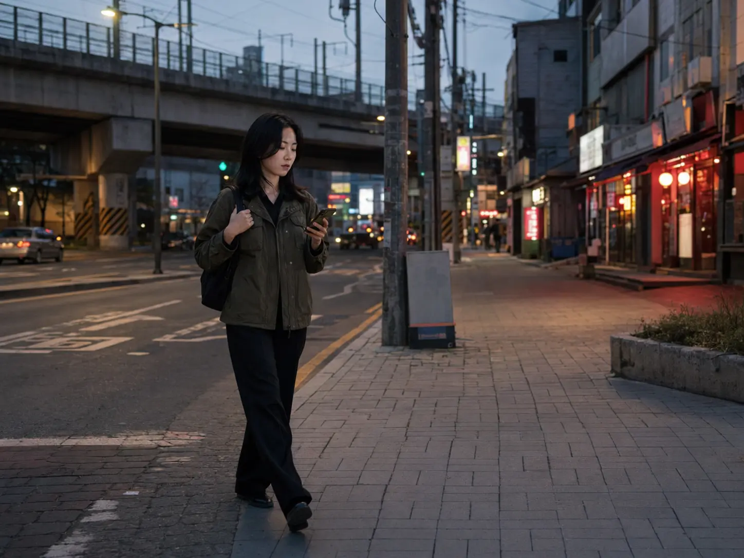 인천 주안 주안역 인근에서 숙소로 이동하는 로컬 에디터 민서