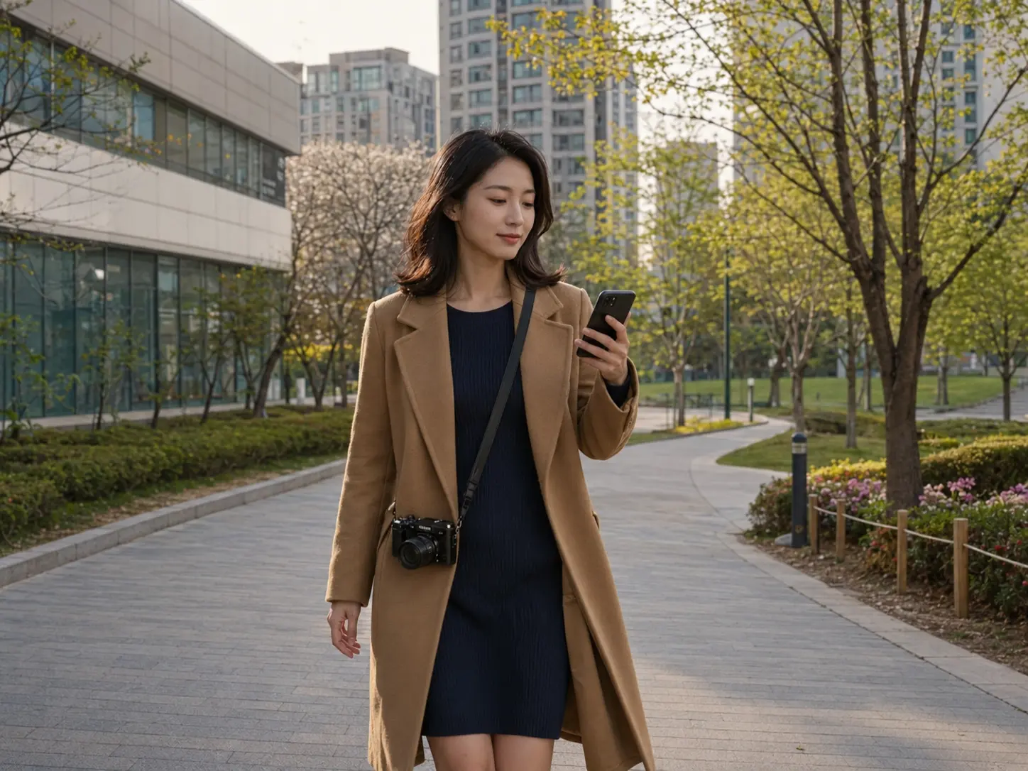 인천 송도 컨벤시아 인근에서 숙소로 이동하는 로컬 에디터 서윤