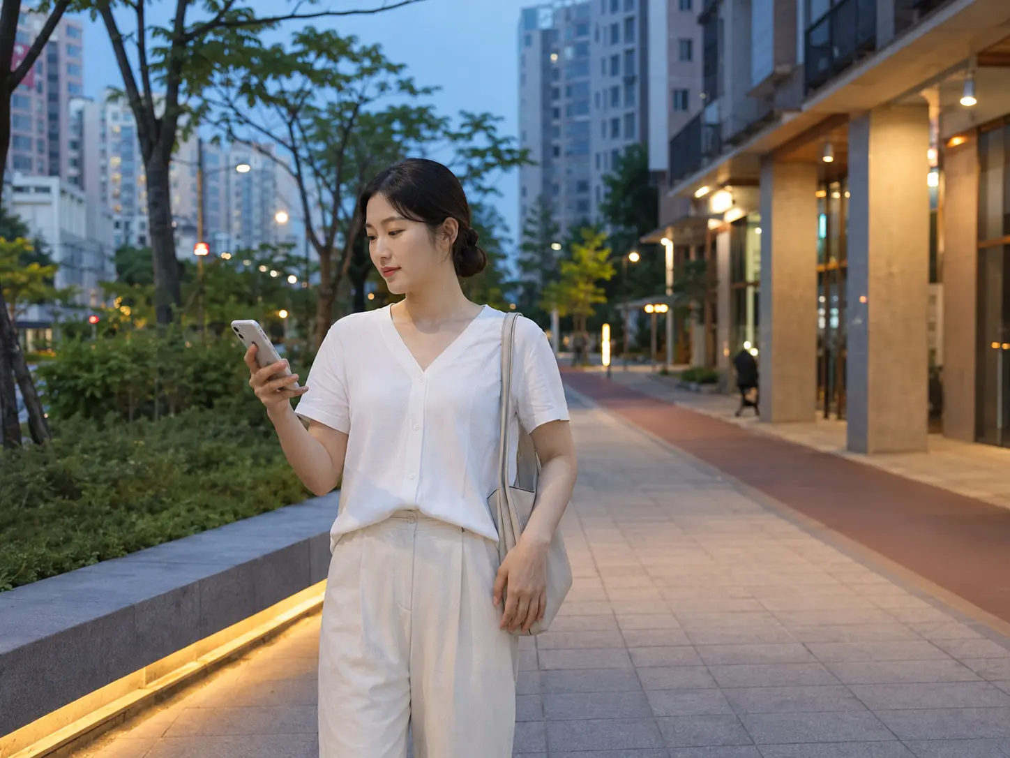 세종 새롬동 새뜸마을 대단지 인근에서 숙소로 이동하는 로컬 에디터 하람