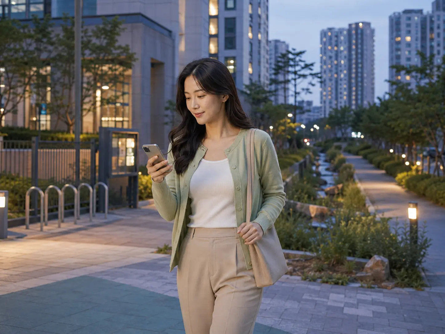 세종 소담동 새샘마을 인근에서 숙소로 이동하는 로컬 에디터 민서